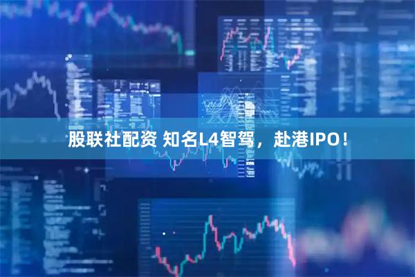 股联社配资 知名L4智驾，赴港IPO！